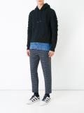 layered detail hoodie