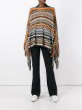 zig-zag knit poncho