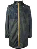 back logo camouflage raincoat