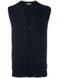 buttoned knit gilet