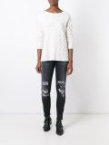 oversize cable sweater