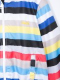 striped windbreaker
