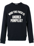 'who the fuck' sweatshirt