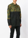 camouflage panel jacket