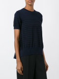 cupro insert short sleeved sweatshirt