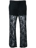 transparent leg lace trousers