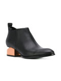 contrast heel boots