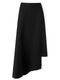 asymmetric midi skirt