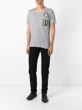 panelled slim-fit jeans