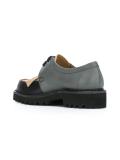 contrast panel lace up shoes