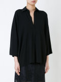 stretch oversized shirt