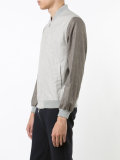 contrast bomber jacket 