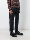 colour block loose fit jeans