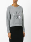 logo knitted sweater
