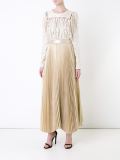 pleated maxi skirt