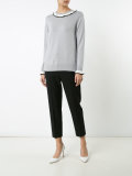 ruffle neck and cuff sweater