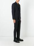 double-breasted pinstripe two-piece suit