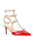 'Rockstud'拼色高跟鞋