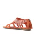 leather flat sandals