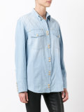 quilted effect casual shirt