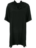 ruffle collar shift dress