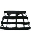 cut-out structured skirt