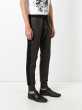 contrast-band track trousers