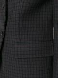 checked blazer
