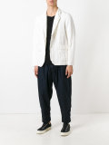 gathered waist tapered trousers