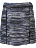 melange stripe mini skirt