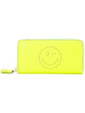 Perforated wink detail zip purse