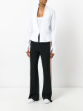 plunge front blouse 