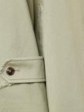 raw edge trench coat