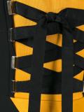 lace-up detail dress
