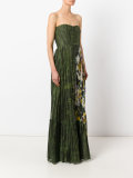garden print gown