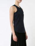 ribbed lace-back vest top