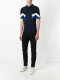panelled polo shirt