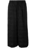 printed wide leg culottes