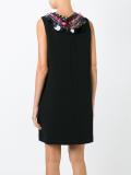 embellished collar shift dress
