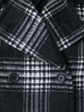 plaid double-breasted jacket