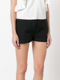 stitched detail shorts