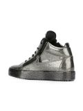 glitter effect hi-top sneakers 