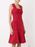 sleeveless fitted dress