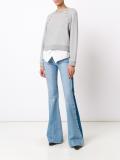 button detailing sweatshirt