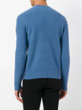 crew neck zipped jumper 