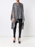 'Smoke' cape blouse 