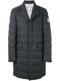 peaked lapels padded coat