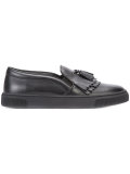 fringed slip-on sneakers 