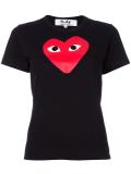 heart print T-shirt