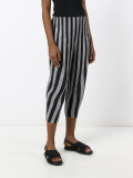 drop-crotch cropped trousers